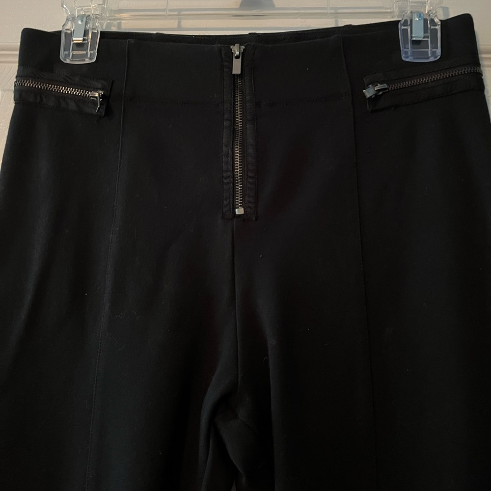 Black Abercrombie Leggings with Zipper Detail Size S
